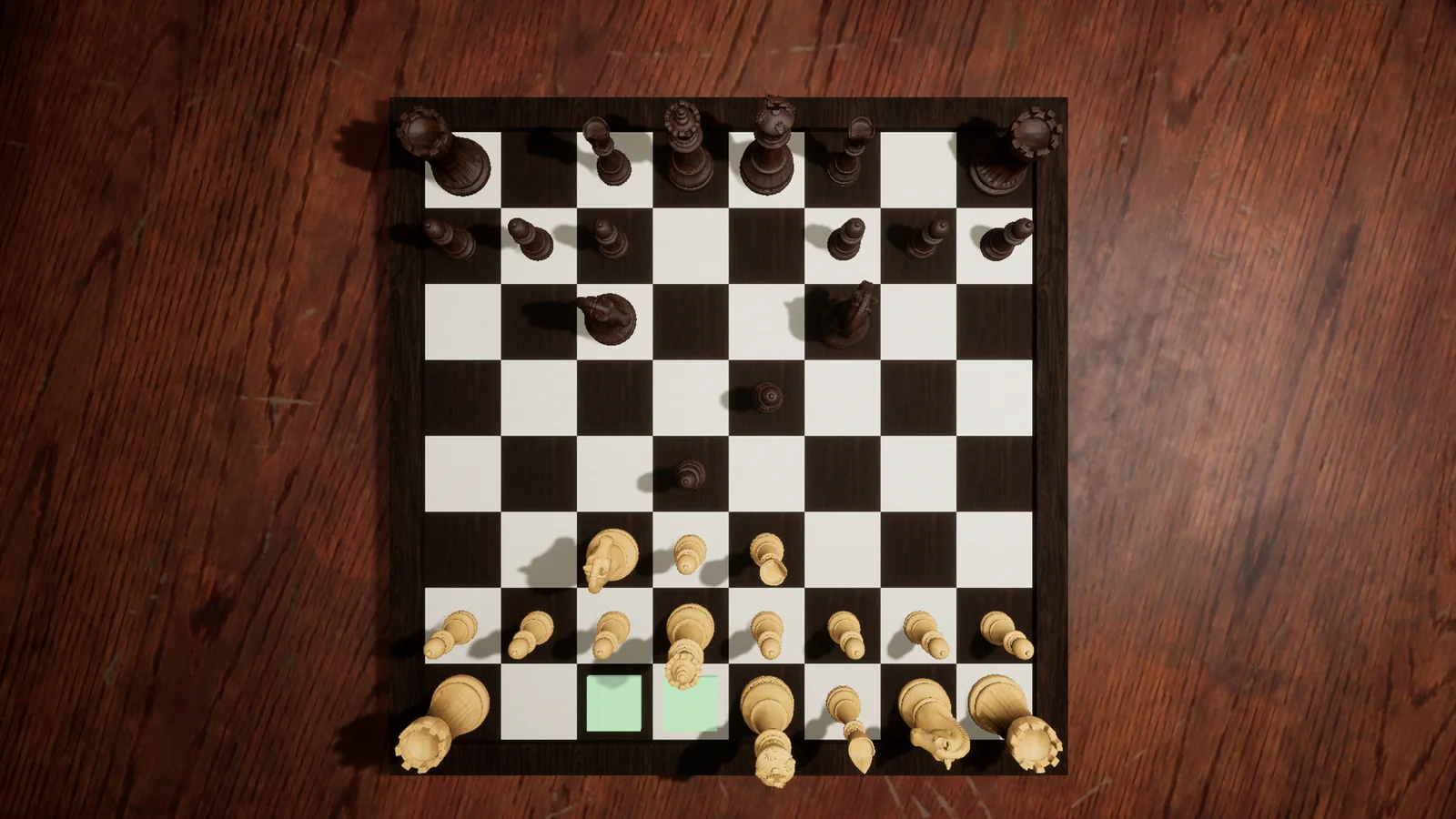 Serene Chess queenside castling before the move
