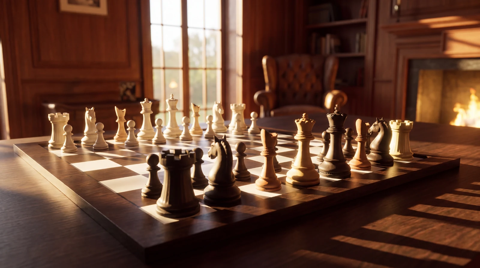 Serene Chess promotional atmosphere artwork