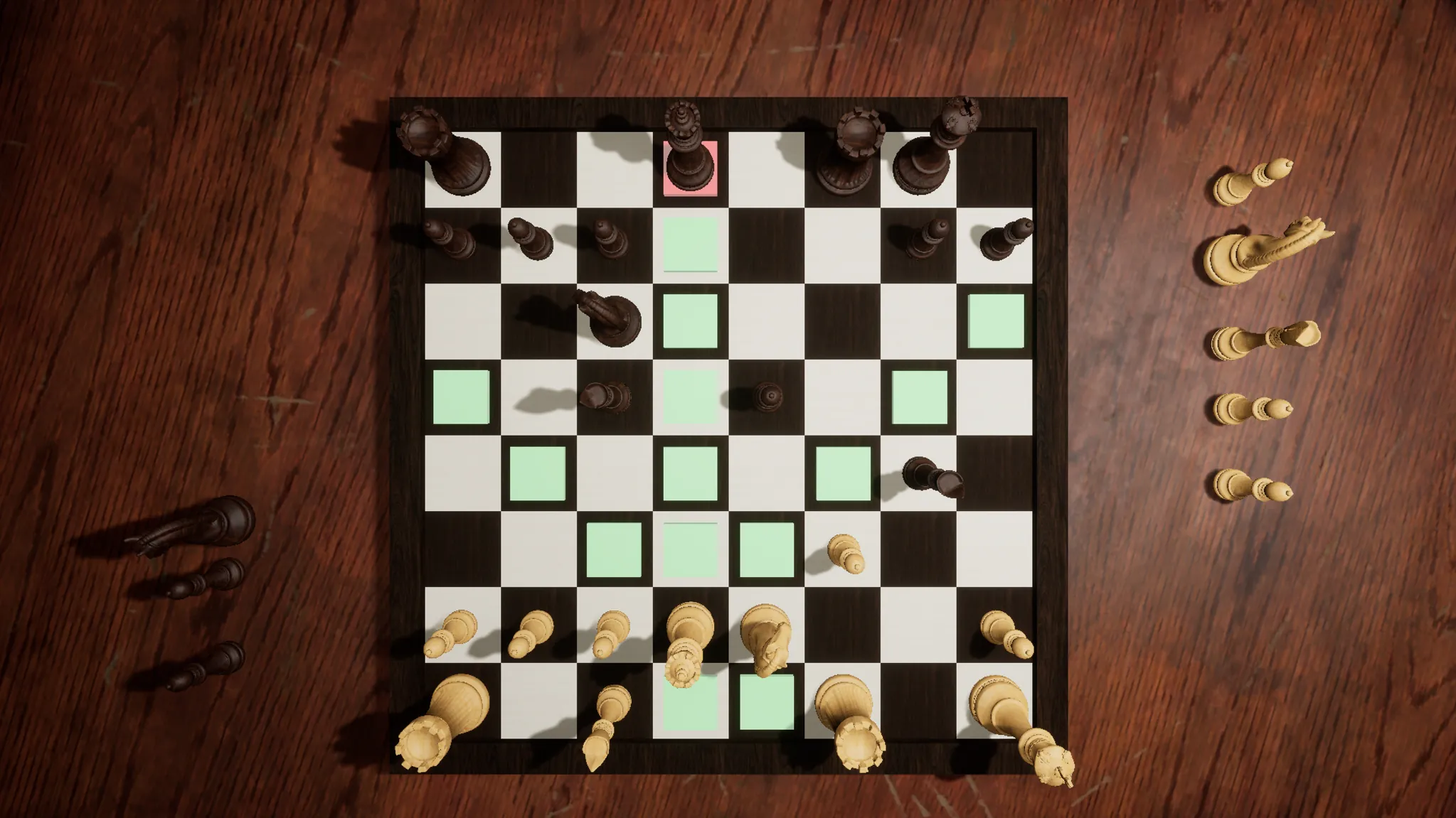 Serene Chess gameplay with legal move highlighting