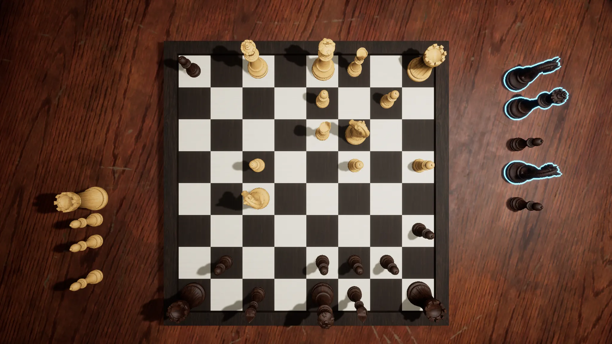 Serene Chess gameplay screenshot from the tabletop board